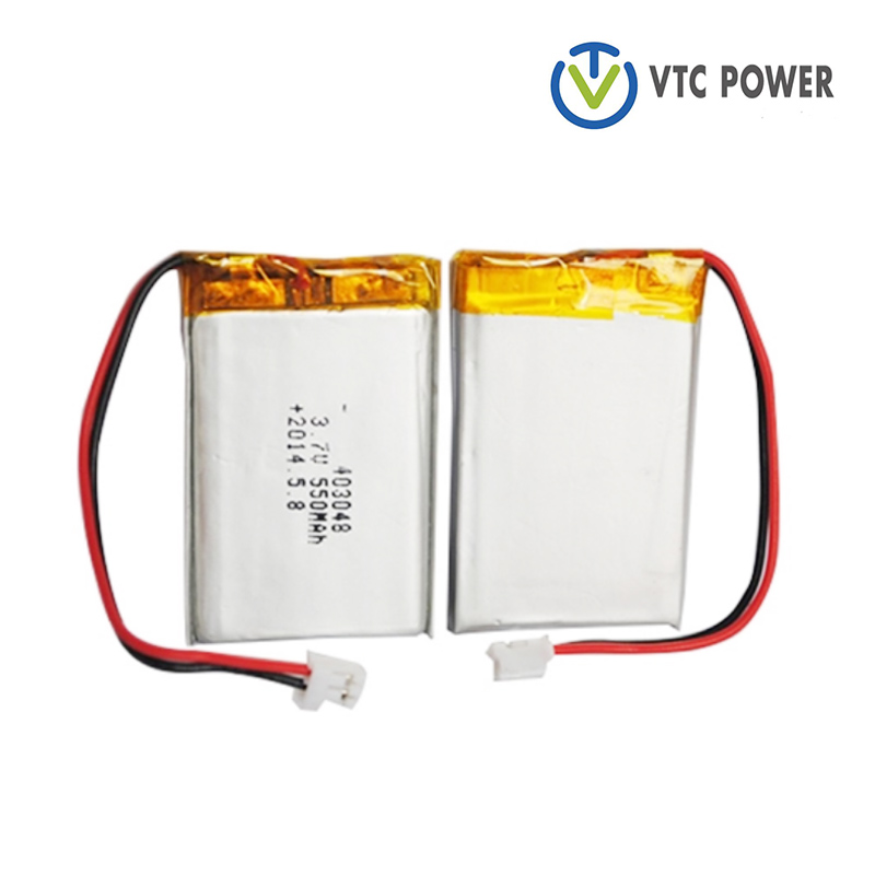 3.7V 550mAh Rechargeable Lithium Polymer Smart Watch Battery