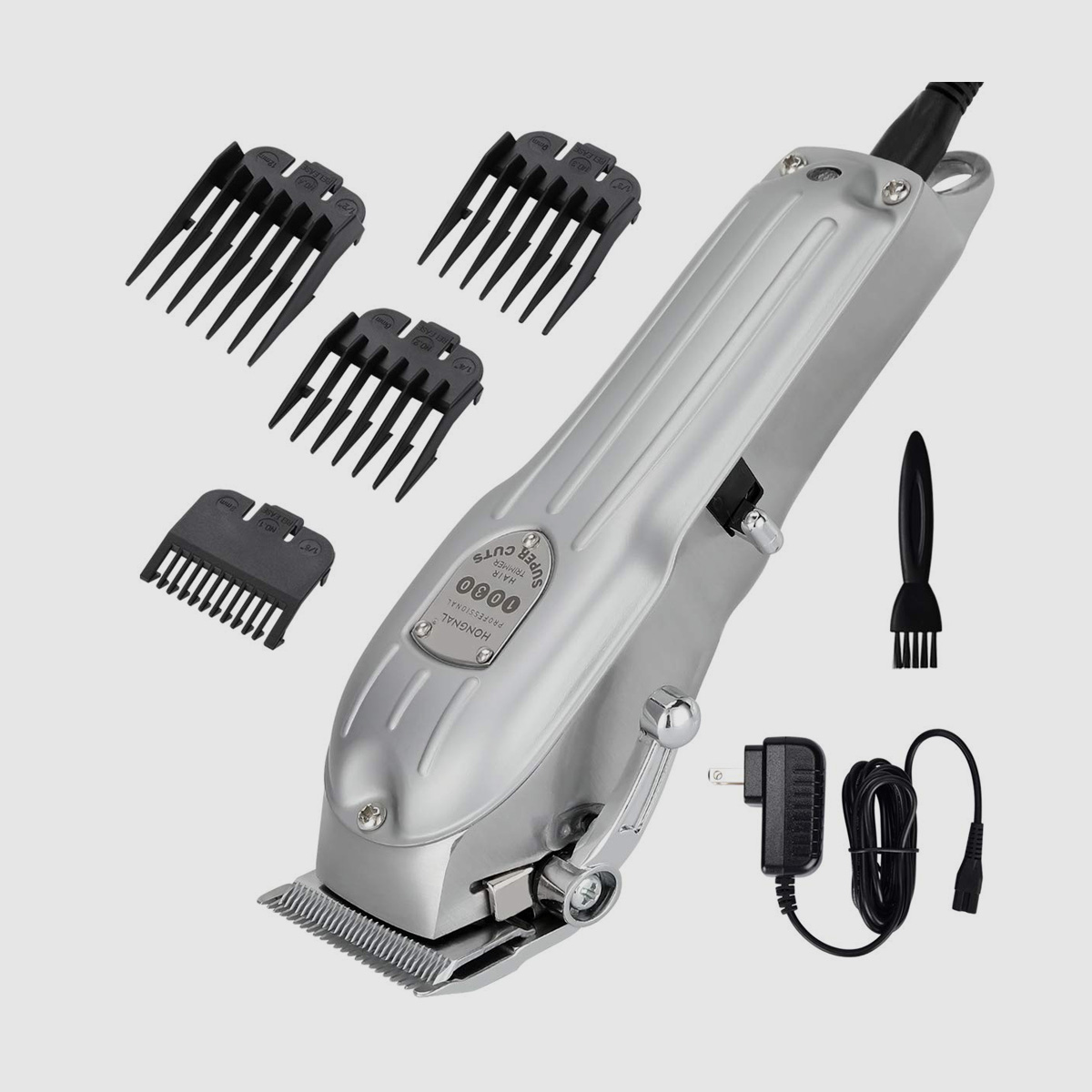 3600mAh Cordless Hair Clippers Stainless Steel Housing - 0 