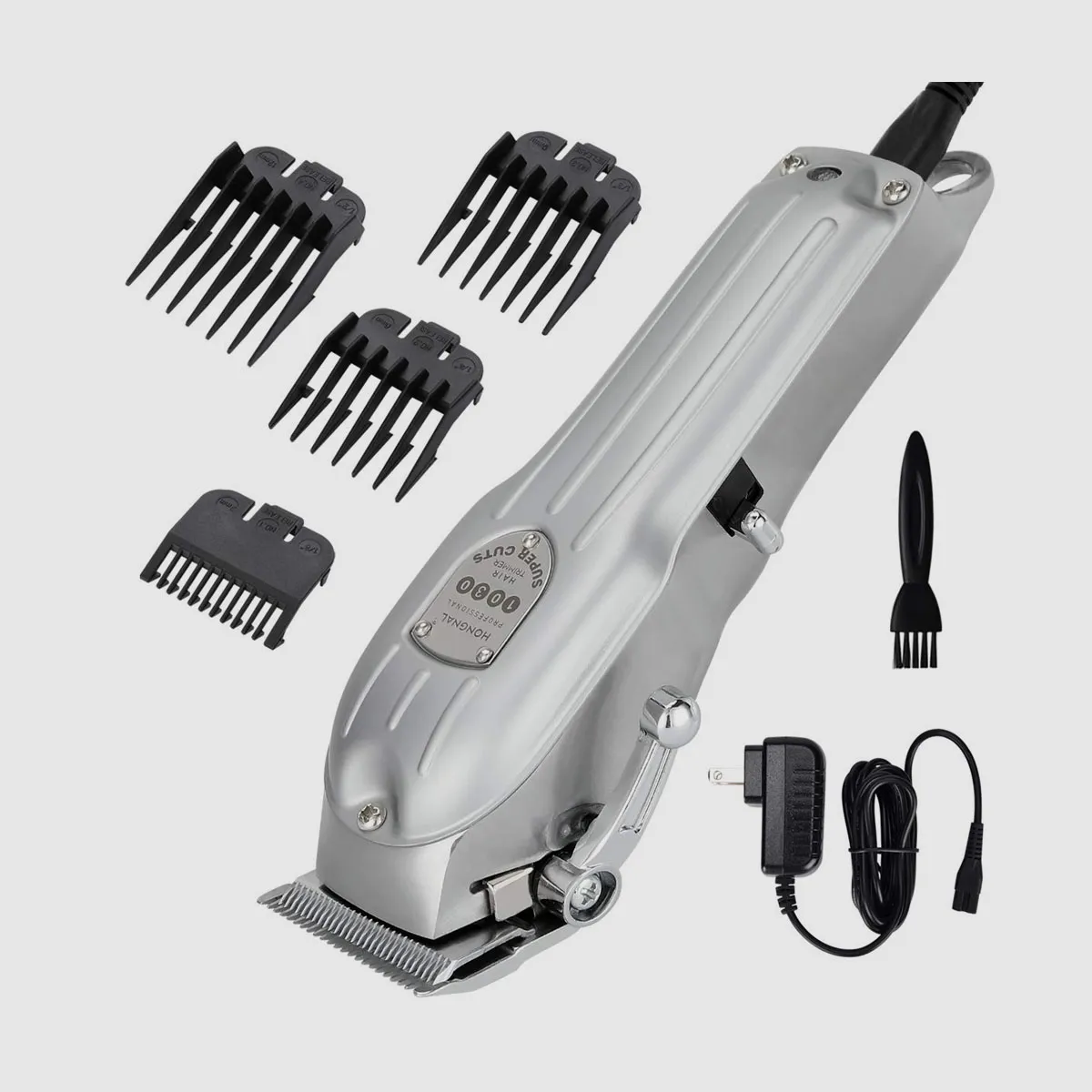 3600mAh Cordless Hair Clippers Stainless Steel Housing