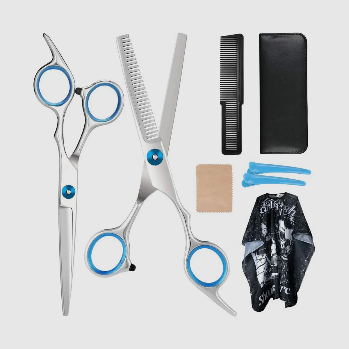 Blue Hair Cutting Shears