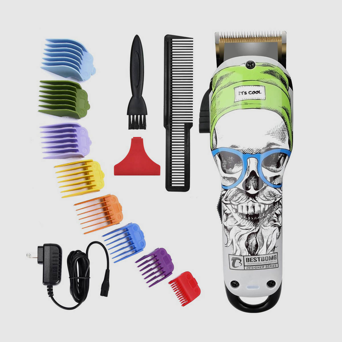 Electric Mens Hair Beard Trimmer Hair Cutting Kit - 0