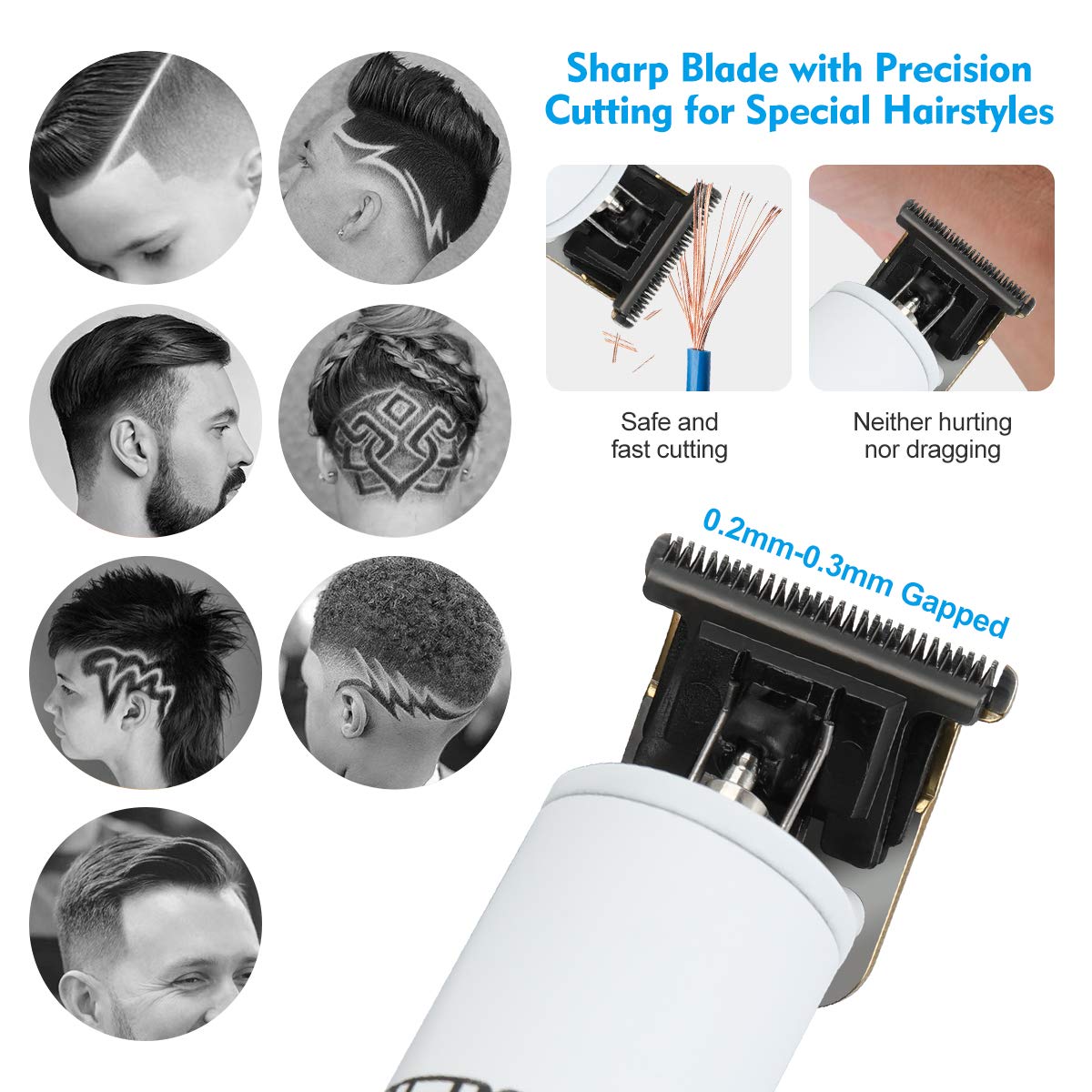 Electric Pro Li Outliner Clippers Barber Grooming Kit - 4 