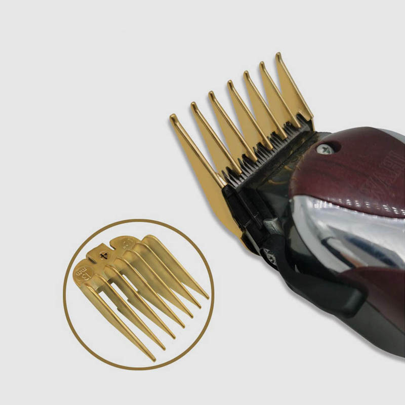 Gold Hair Clipper Guide Combs - 10 