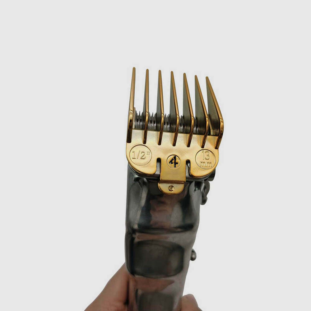 Gold Hair Clipper Guide Combs - 2 