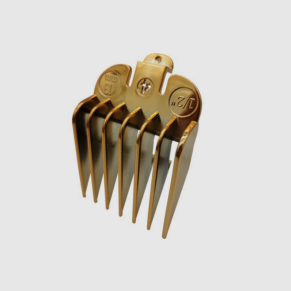 Gold Hair Clipper Guide Combs - 8 