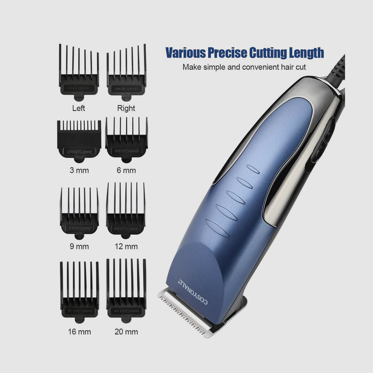 Pro Corded Hair Trimmer Cutting Kit - 2