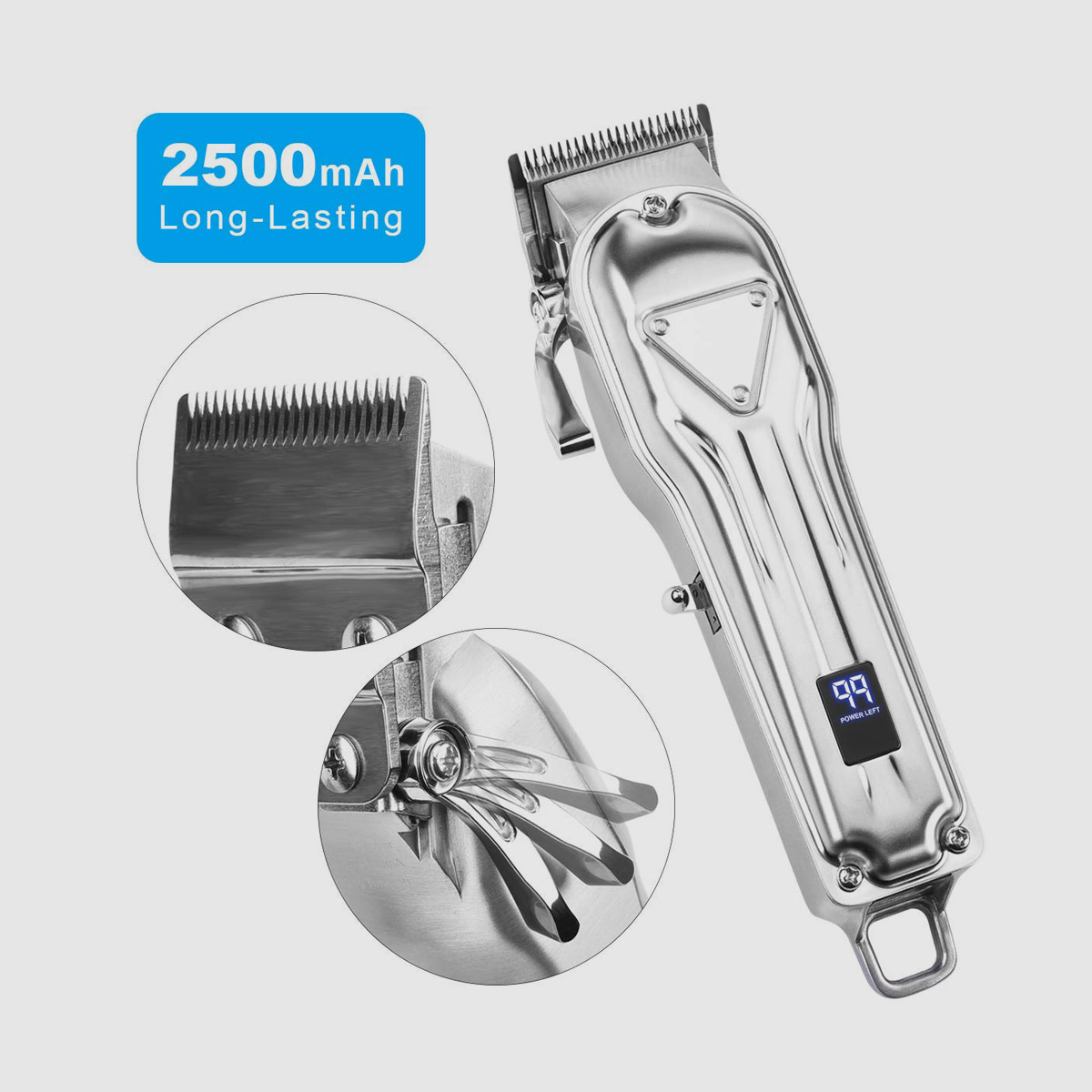 Pro Cordless Hair Clippers for Men Stylists Barbers Kids Home Using - 2