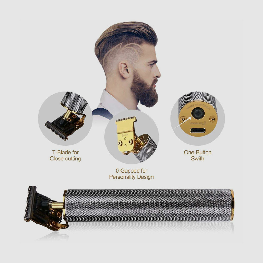 Pro Li Outliner Grooming Kit Close Cutting T-Blade Zero Gapped Detail Beard Shaver - 2