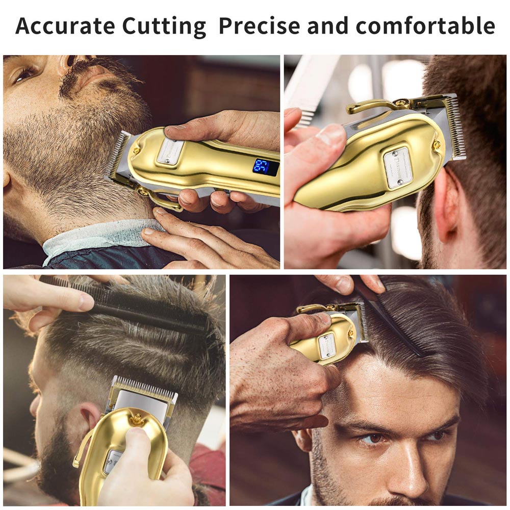 Professional Cordless Haircut Kit LED Display - 6