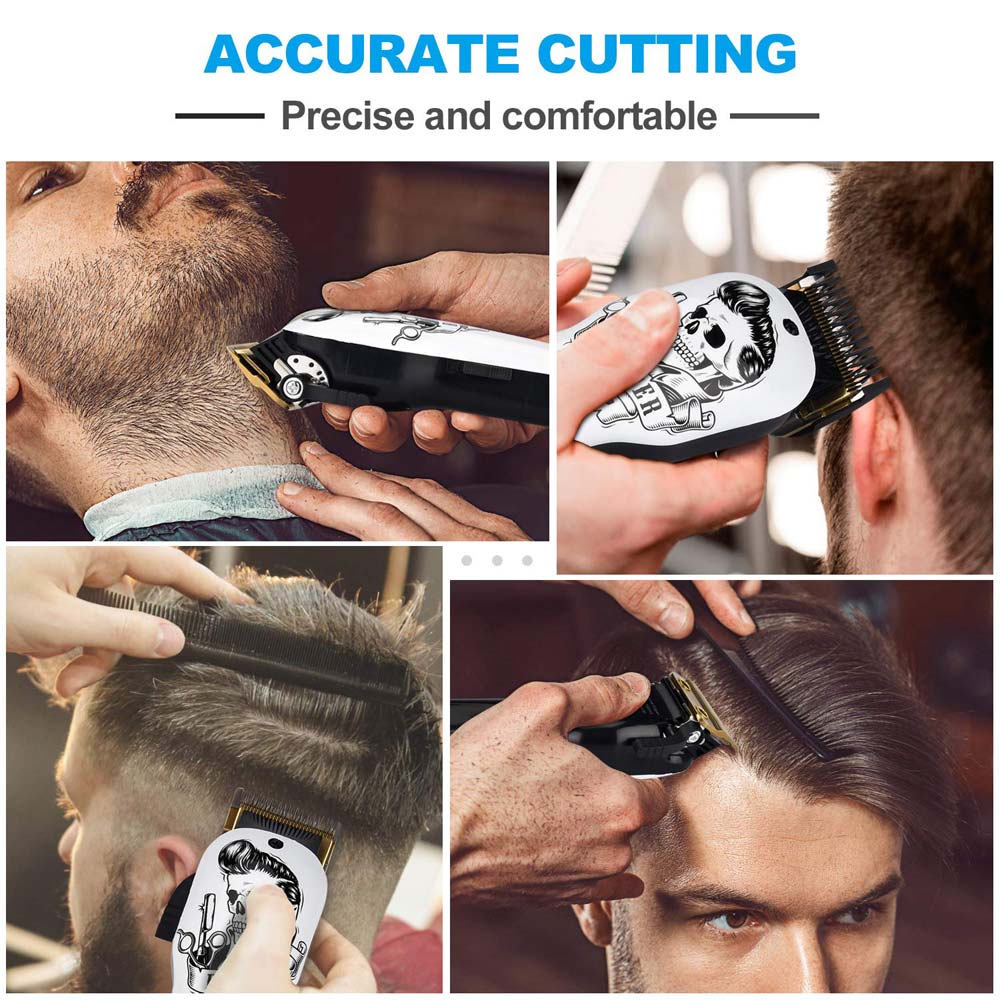 Kit de máquina de corte de cabelo elétrico profissional - 5