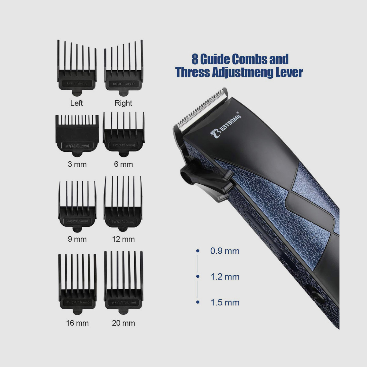 Professional Hair Trimmer Grooming Kit for Men - 3