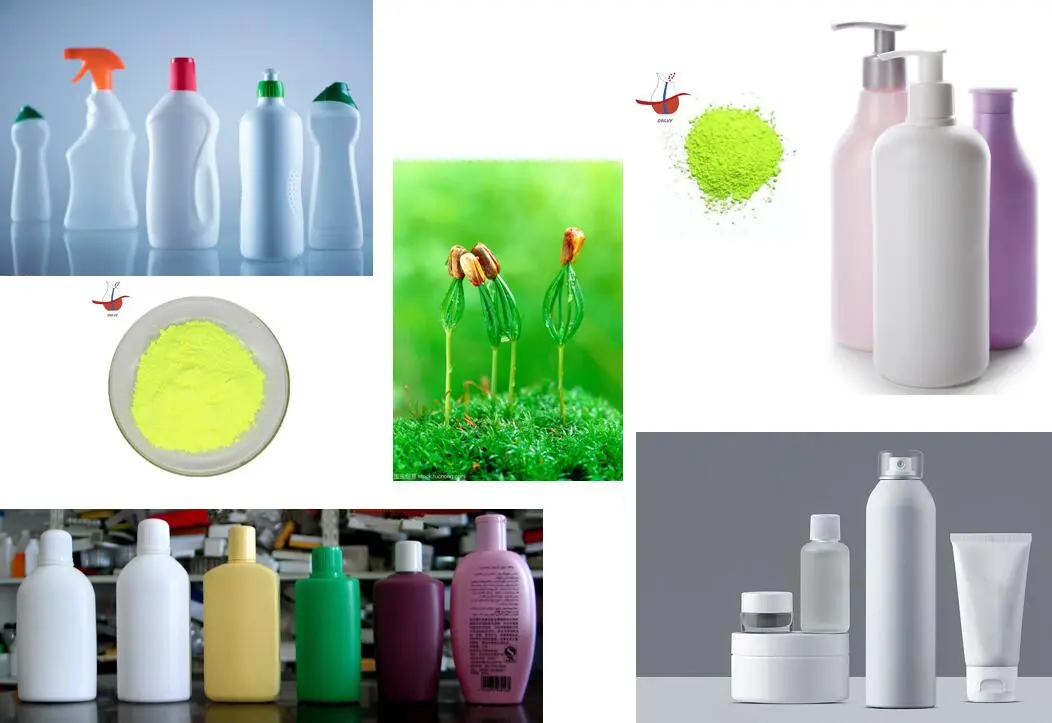 Polyester bottles will be used to replace more glass bottles for packaging, and more and more optical whitening agents are used