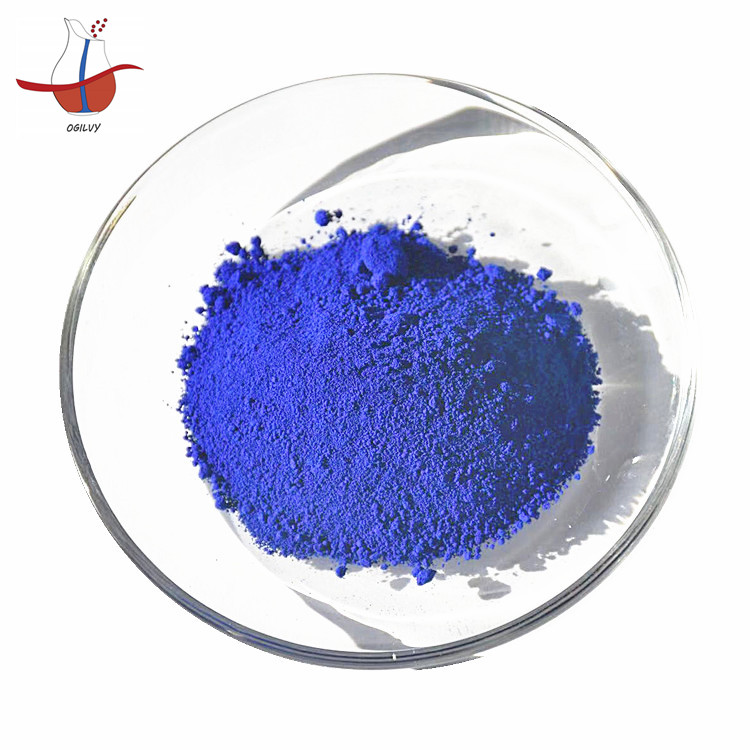 Copper Phthalocyanine Blue 15:3, a blue organic pigment used in the manufacture of peacock blue inks and clear paints