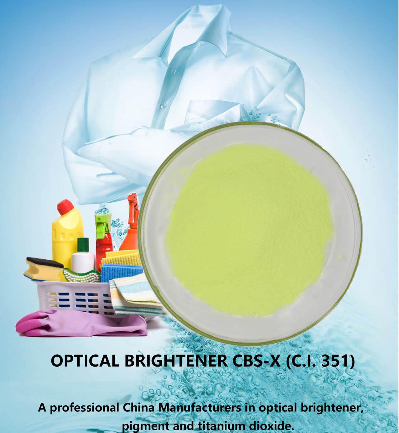 CI 351 detergent auxiliary agent and soap making