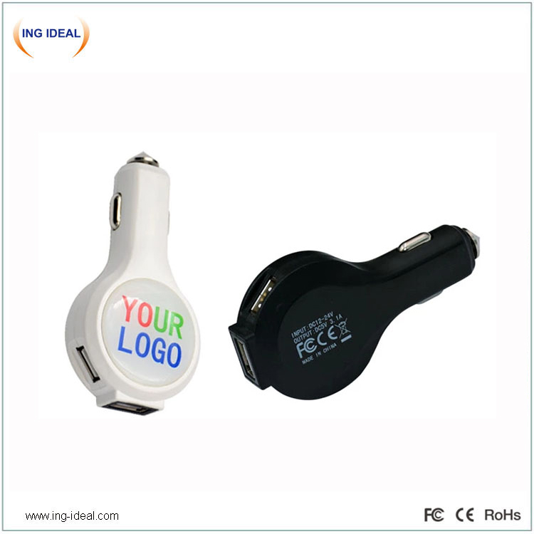 3 USB Car Mobile Charger With Hammer Function