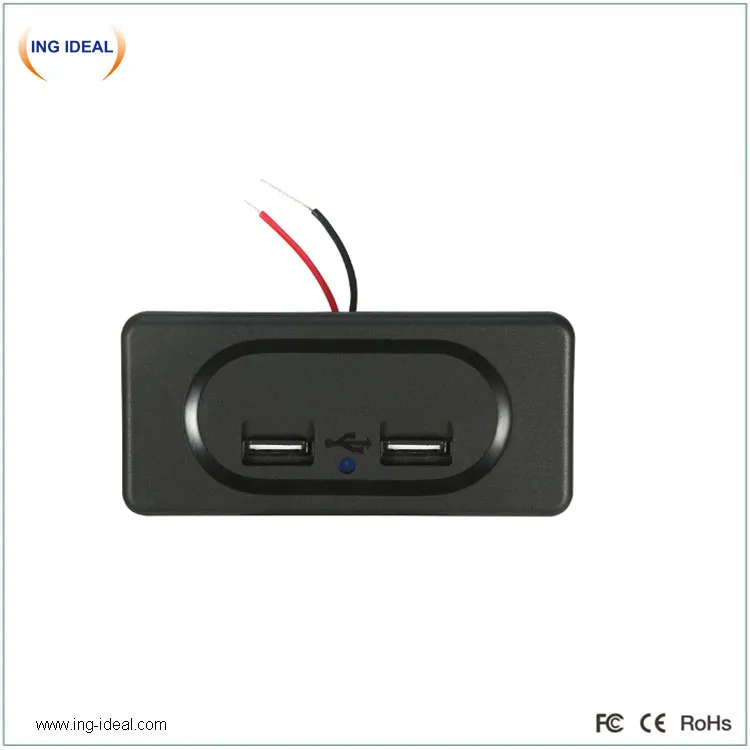 Bus Seat Flush Mount 3.1A Usb Car Charger With Automatic Cover
