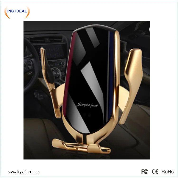 Car Wireless Charger With Automatical Closed Phone Holder