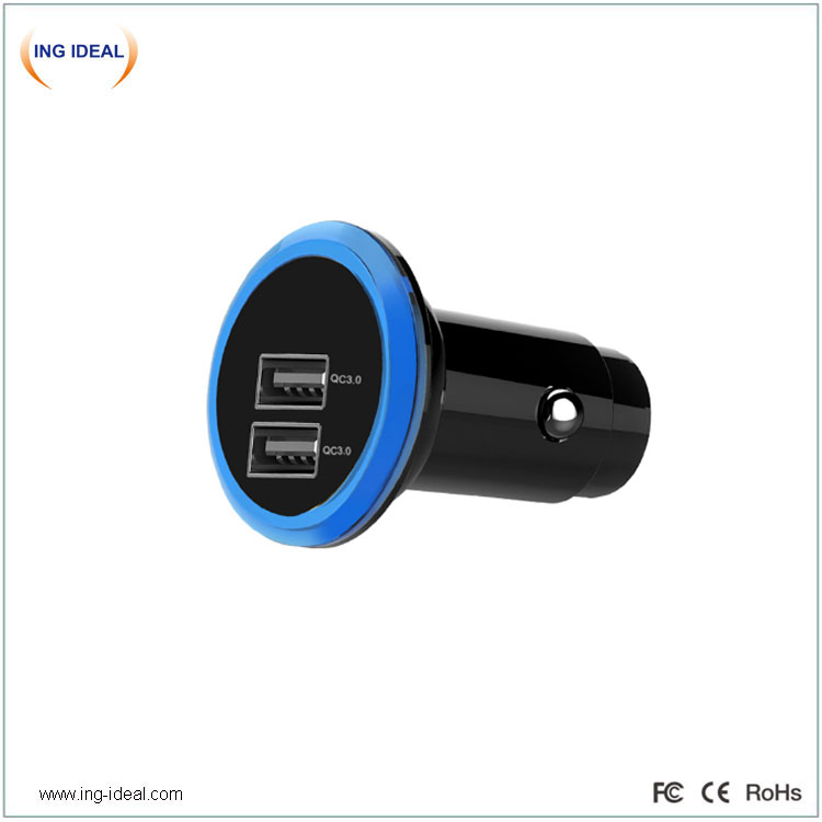 Cargador de coche USB dual QC 3.0 - 0 