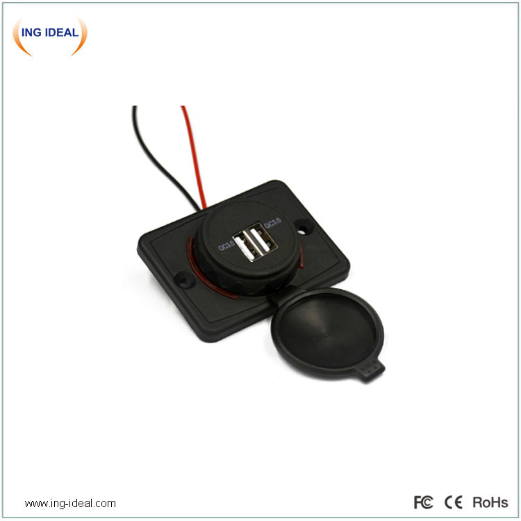 Easy Install Dual Usb Auto Vehicle Bus Car Charger Qc 3.0