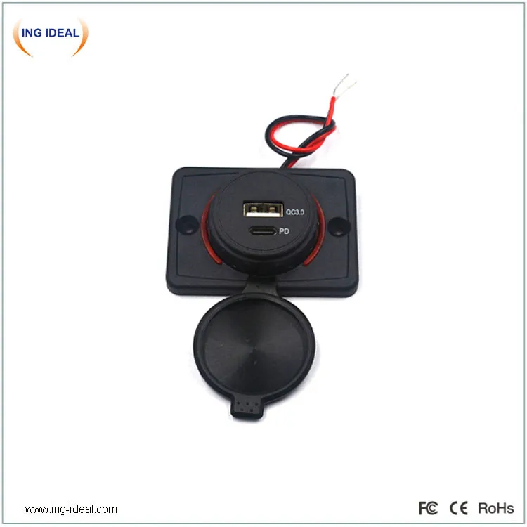 Flat Type Bus Pd Qc Car Charger