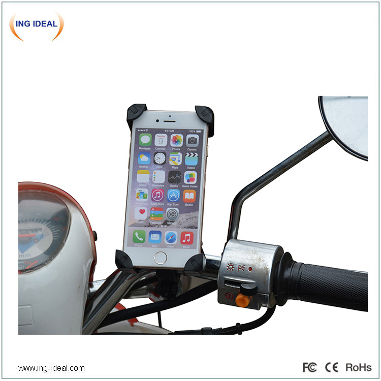 Soporte para teléfono de motocicleta impermeable con protección de 4 patas - 3