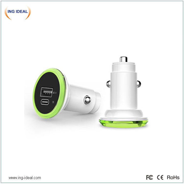 Pd Car Chargers With QC3.0 USB Port - 3