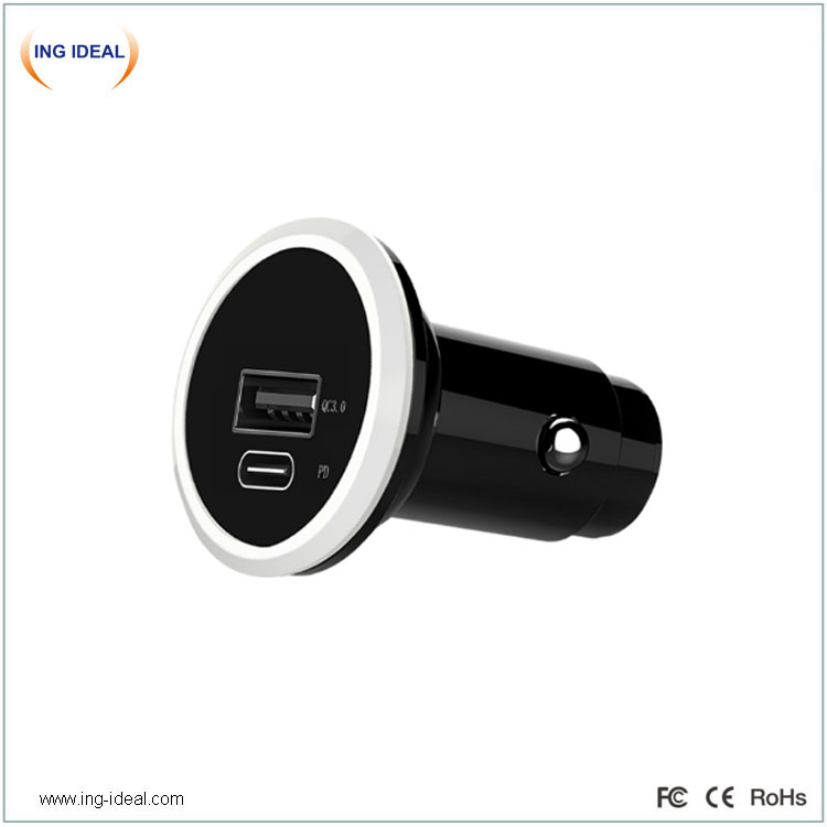 Pd Car Chargers With QC3.0 USB Port