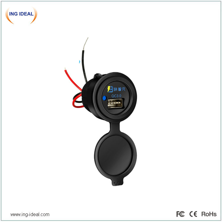 Single USB Bus Car Charger Qc 3.0 With Smart USB
