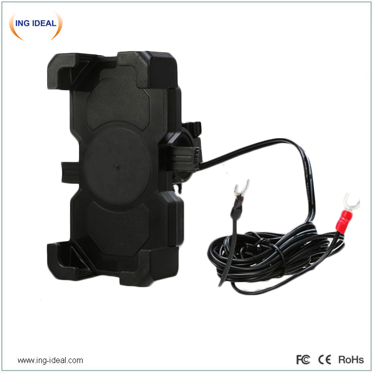 USB Charger 12v Motorcycles With Auto Closed Holder