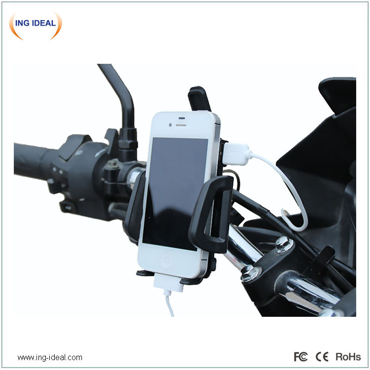Waterproof 12v USB Charger Motorcycle With Phone Holder