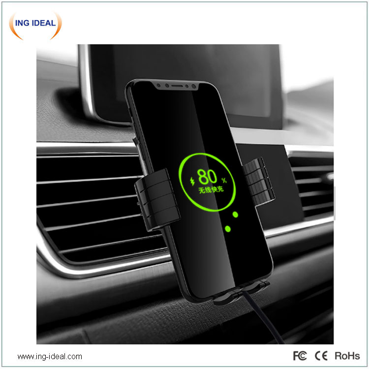 Wireless Charger Car Mount With Phone Holder - 0