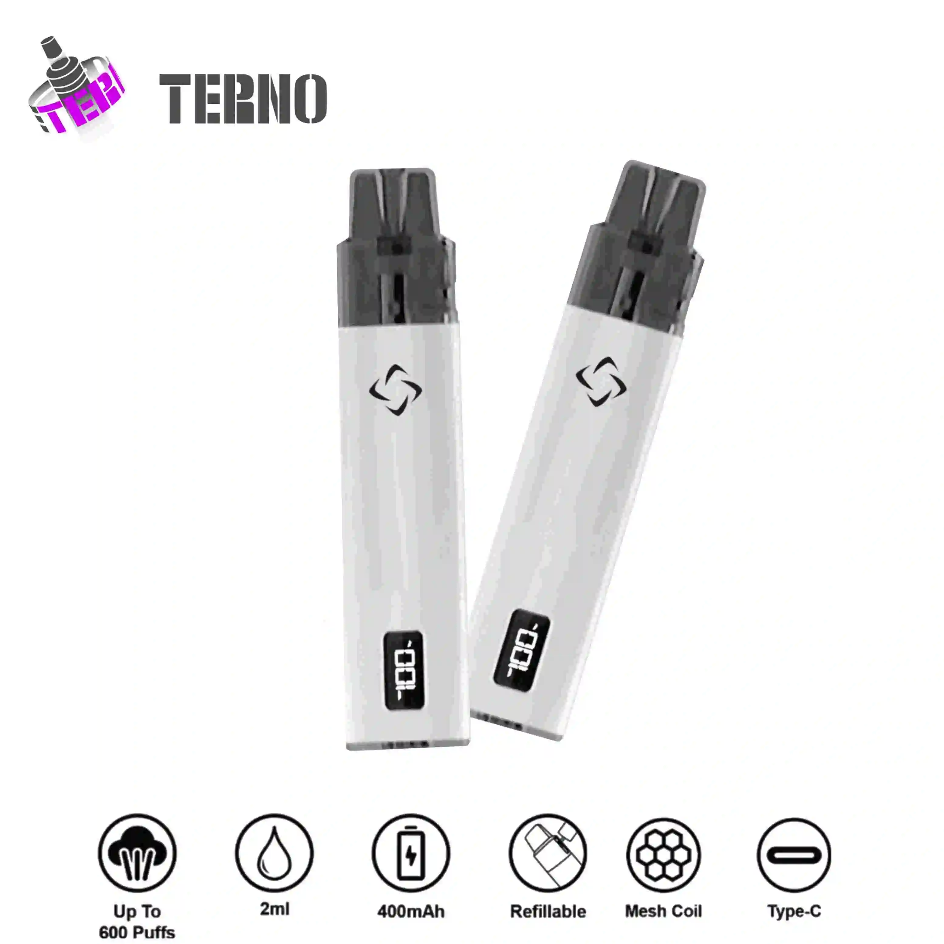 TERNO 600 Refillable Disposable Customize Logo