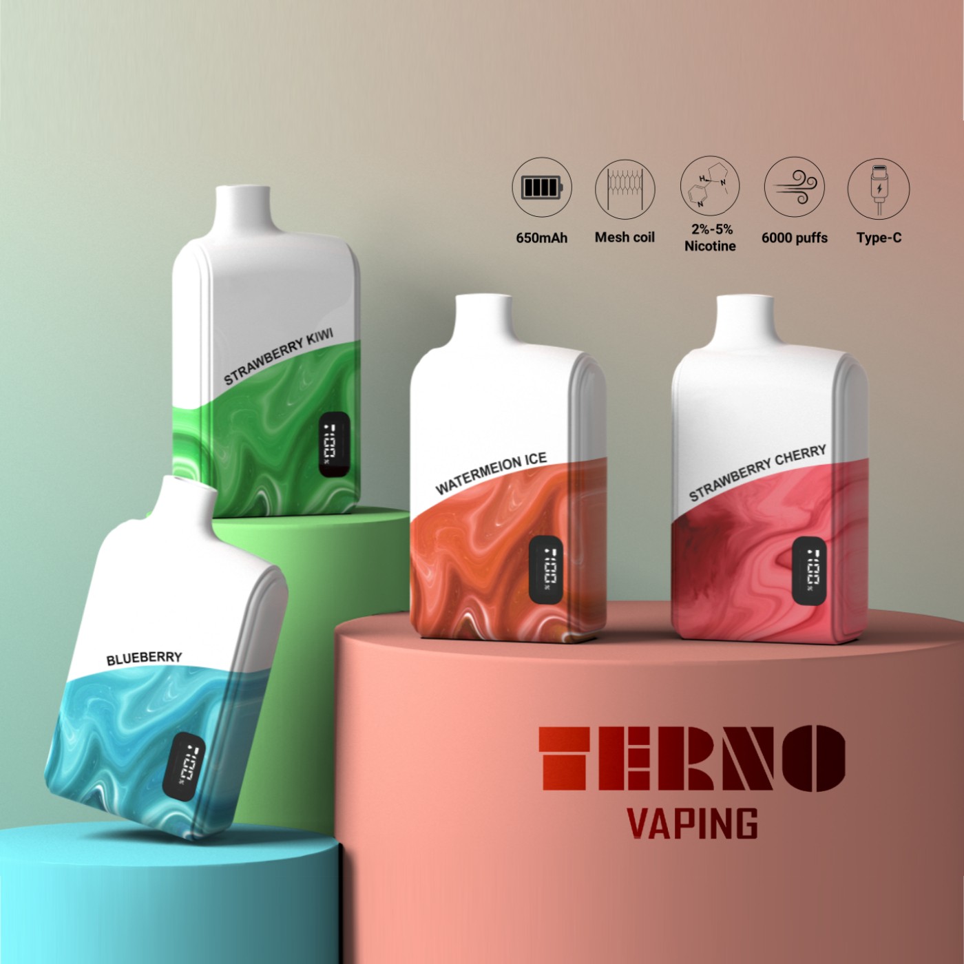 TERNO BE6000  Disposable Pod Replaceable with Screen