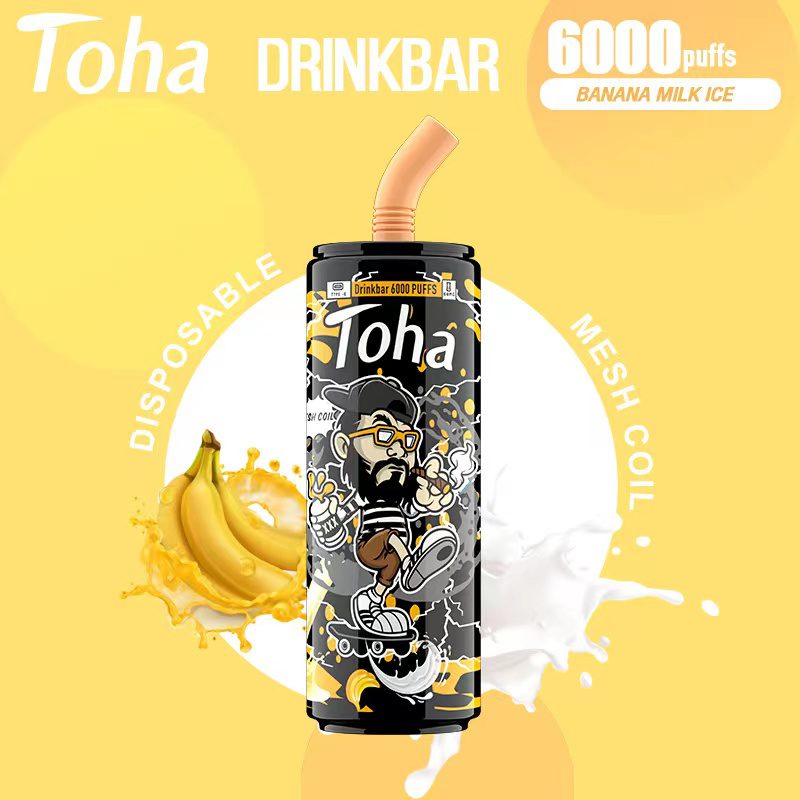 Toha DRINKBAR 6000Puffs disposable vape suppilers ໂຮງງານ Terno ຂາຍສົ່ງໂດຍກົງ