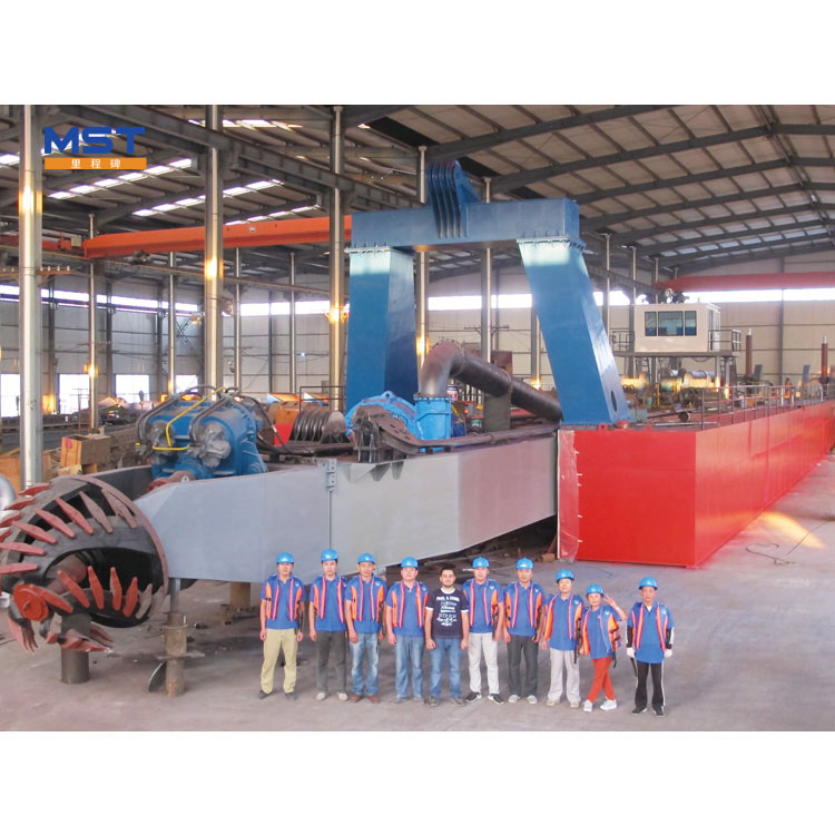 China Fully Hydraulic Cutter Head 24 Suction Cutter Dredger Barge Factory - 2