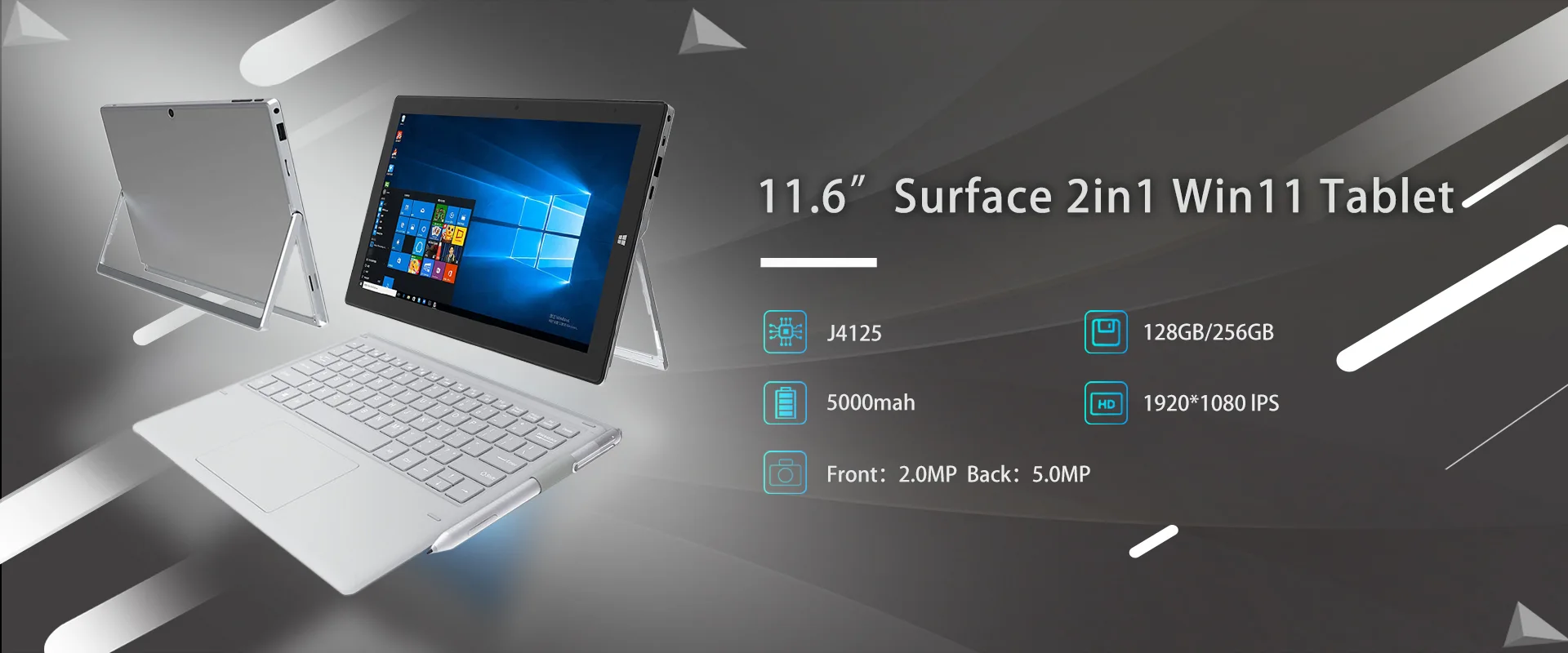 11.6'' Surface 2in1 Win11 Tablet