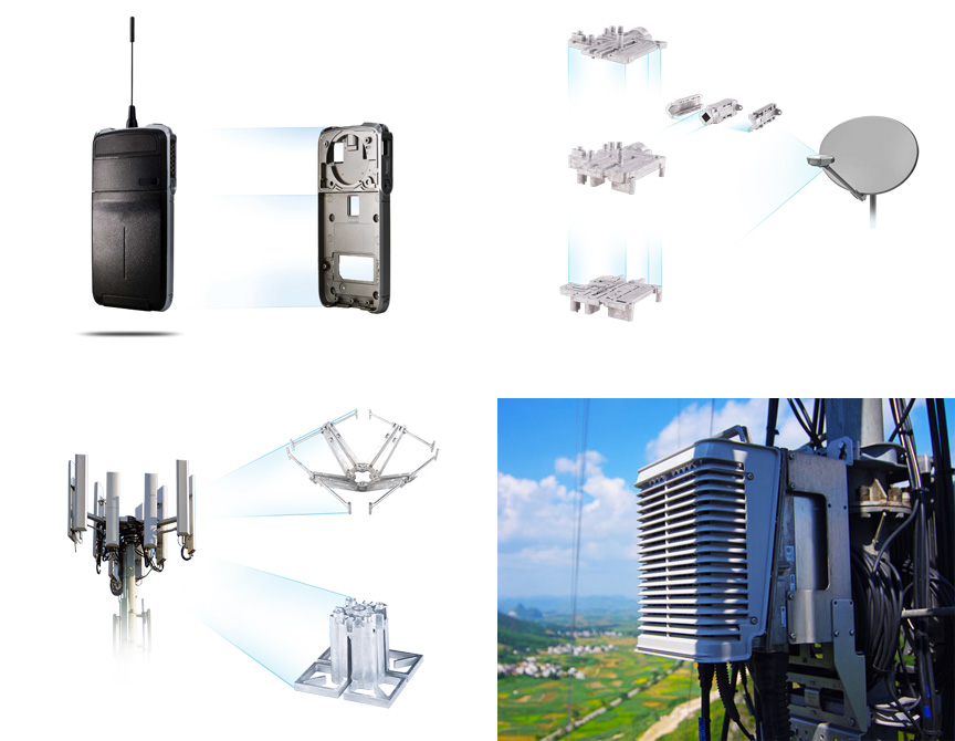 Aluminium Alloy Telecommunication Equipment Parts