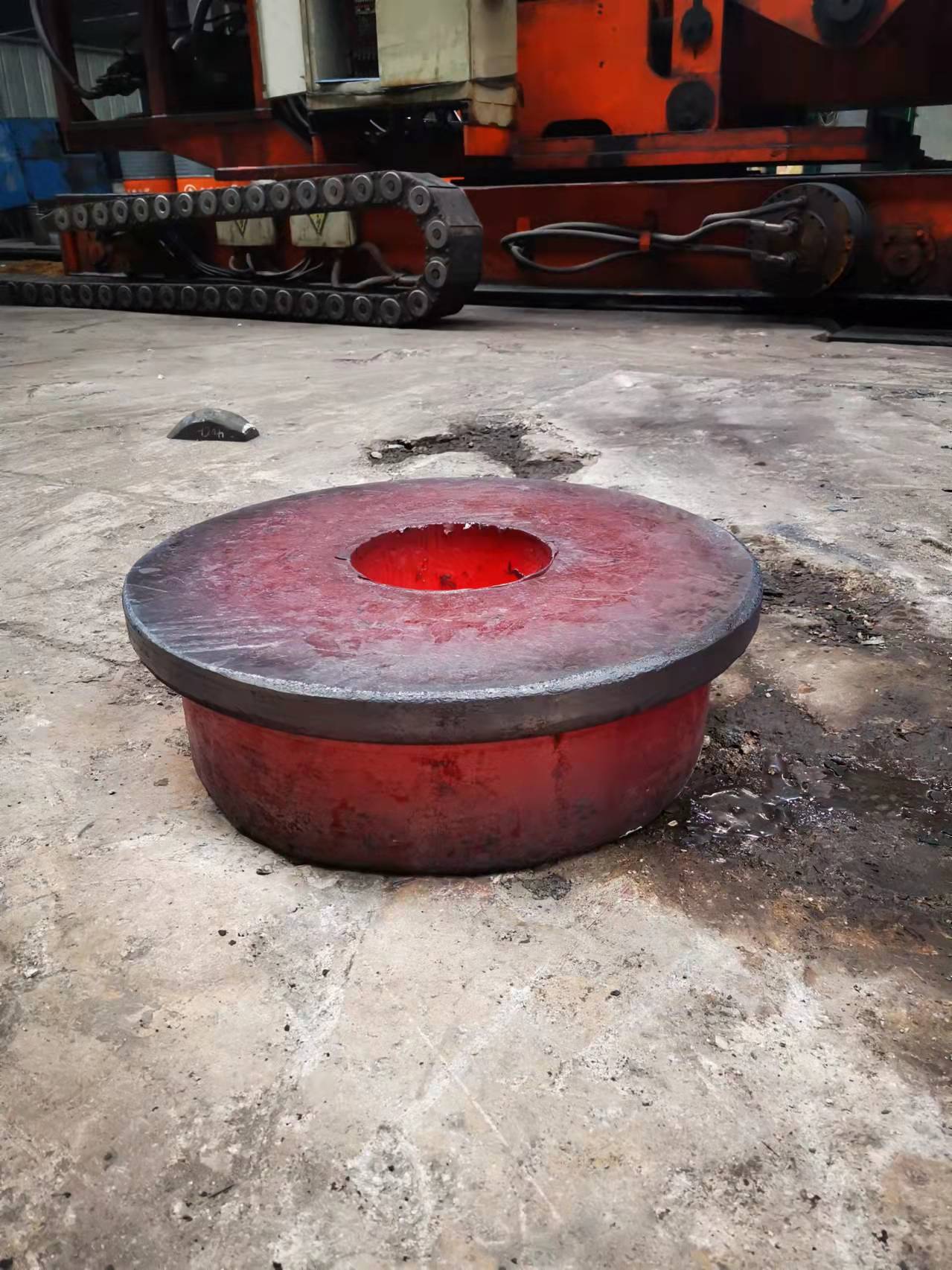 Why do large forgings undergo heat treatment after forging