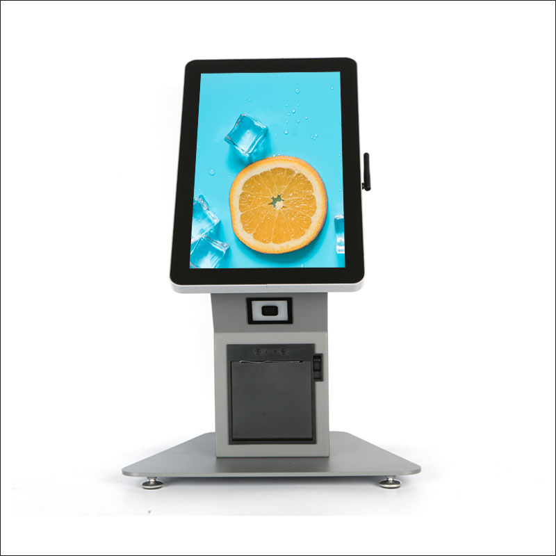 15.6 Inch Sleek Self Ordering Kiosk with Small Space
