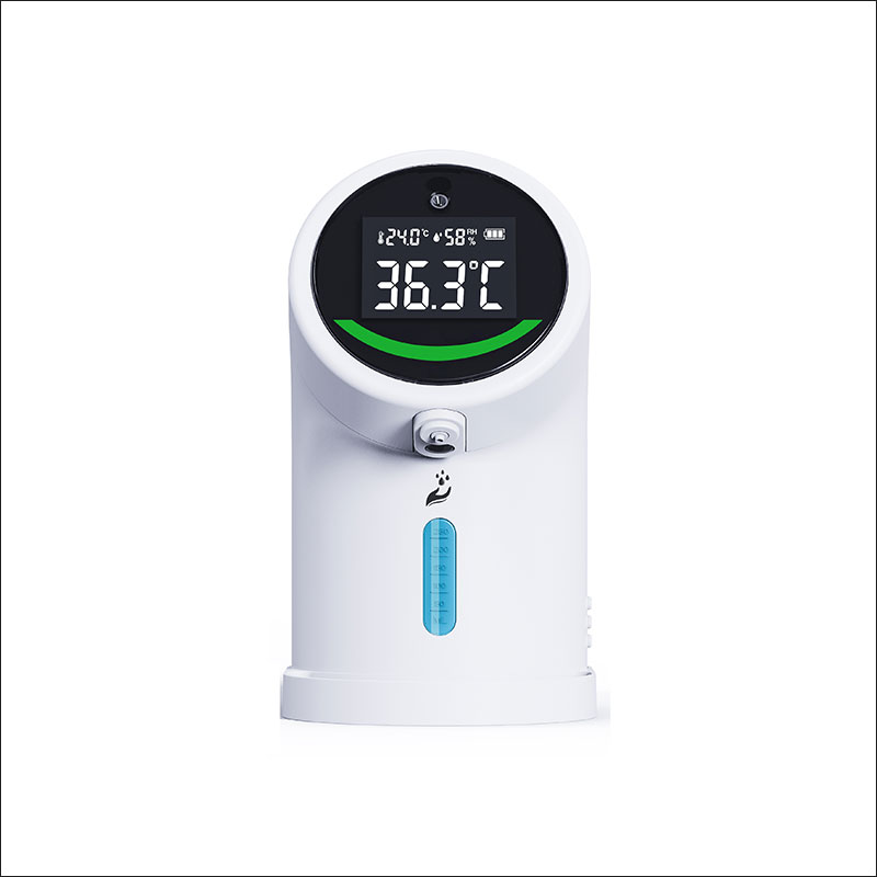 Wall Mount Foam Automatic Soap Dispenser Thermometer