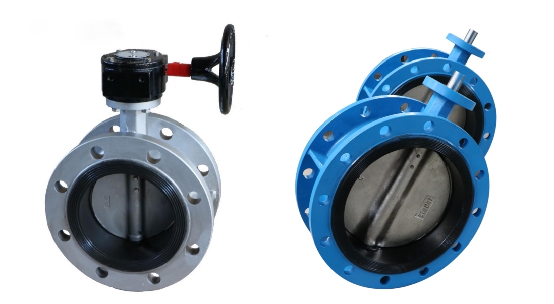 Flanged Butterfly Valve With Turbine