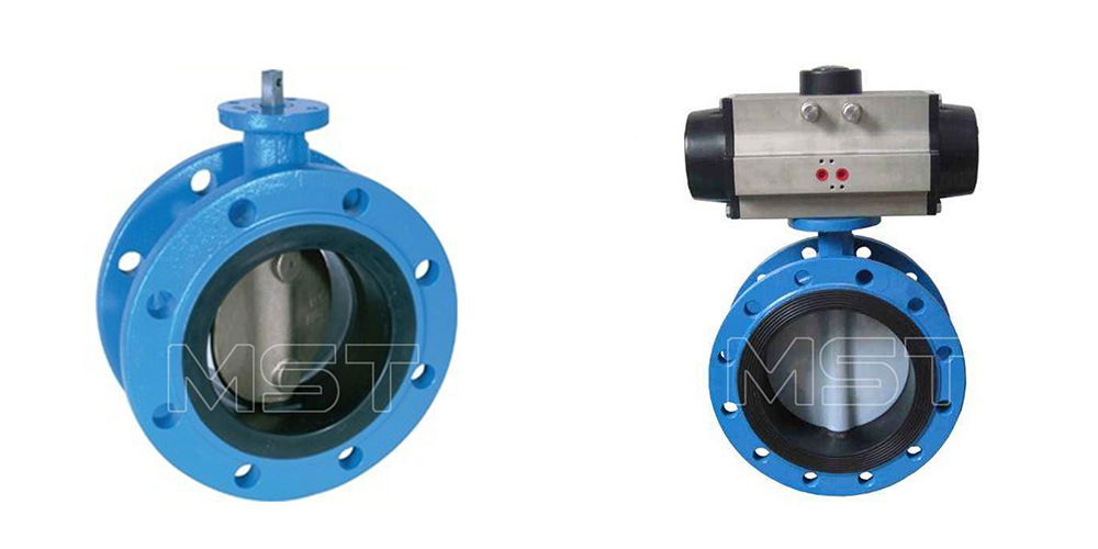 Pneumatic Flange Soft Seal Butterfly Valve