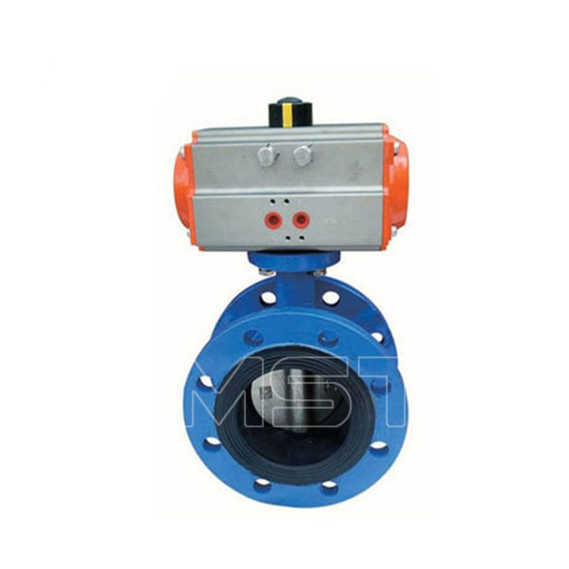 Pneumatic Flange Soft Seal Butterfly Valve