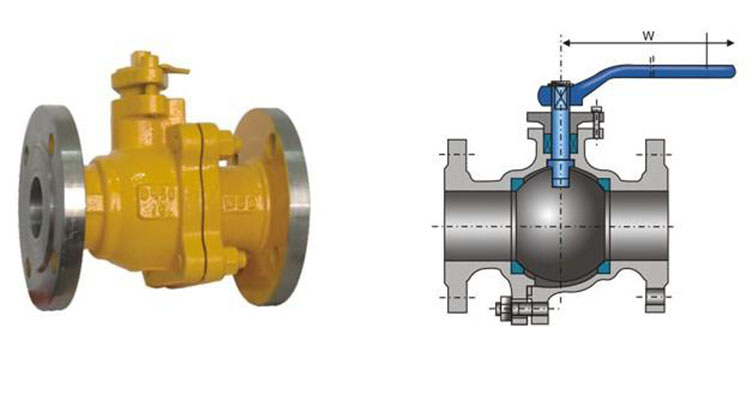 Gas ball valve