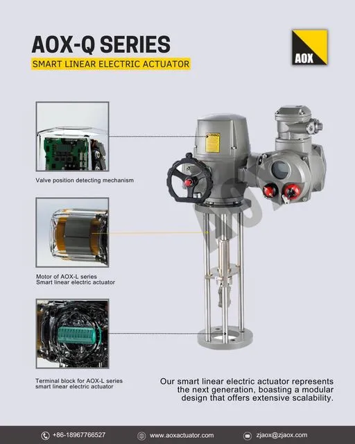 ¡Descubra las características dinámicas del actuador eléctrico lineal inteligente serie AOX-L!