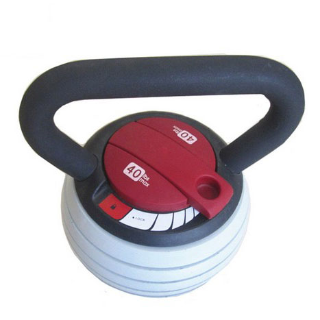 Nastavljiv zvonec za fitnes 10/20 kg Competition Kit iz litega železa, pesek, ročaj po meri, jekleni kettlebell - 0