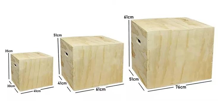 wooden plyo box - 0