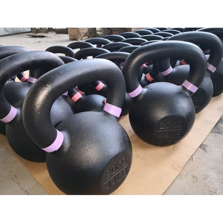 Εργοστασιακή πώληση kettlebell χυτοσίδηρος Εξοπλισμός γυμναστικής άρσης βαρών Kettlebell - 5