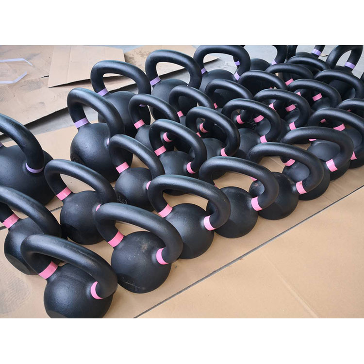 Εργοστασιακή πώληση kettlebell χυτοσίδηρος Εξοπλισμός γυμναστικής άρσης βαρών Kettlebell - 7