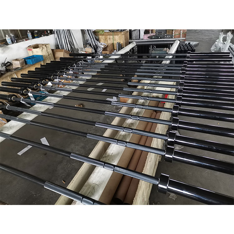 ຂາຍສົ່ງ IWF Fitness Gym ການແຂ່ງຂັນຍົກນໍ້າໜັກ Olimpics Stainless Steel Barbell Barbell